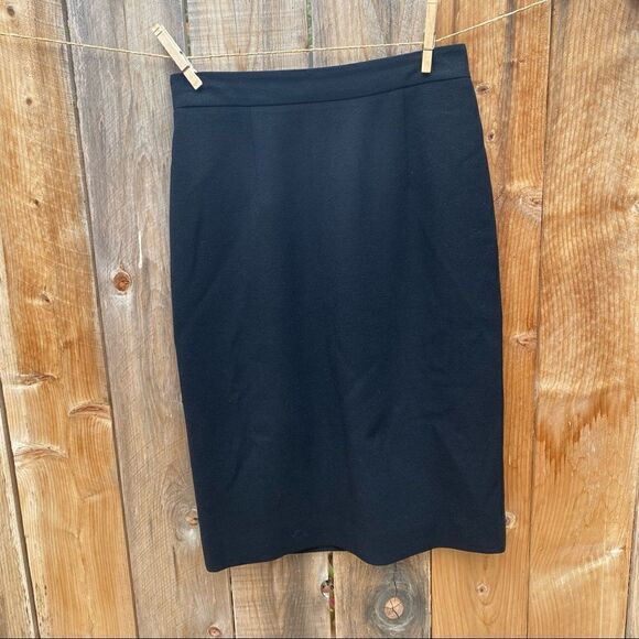 Monique Lhuillier black straight skirt - Picture 1 of 7